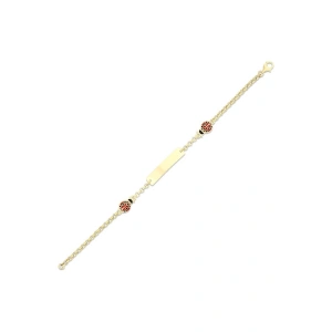 Uğur Böceği Altın Çocuk Künye - 14k - 3.07gr