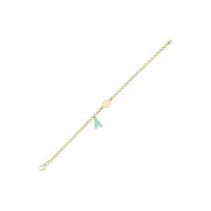 A Harfli Altın Çocuk Bileklik - 14k - 2.08gr