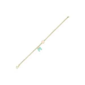 M Harfli Altın Çocuk Bileklik - 14k - 2.23gr
