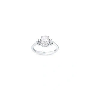 0.10 Karat Violet Oval Pırlanta Yüzük