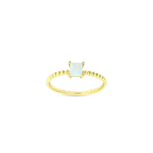 Opal Taşlı Altın Yüzük - 14K