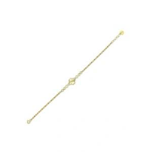 Altın Yonca Zincir Bileklik - 14K