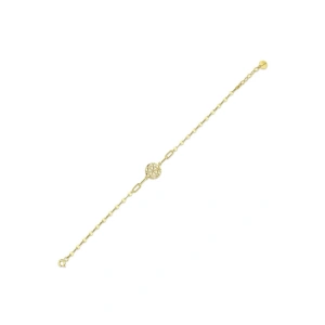 Altın Yaşam Çiçeği Bileklik - 14K