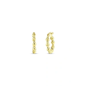 Altın Toplu Halka Küpe - 14K