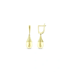Altın Tasarım Küpe - 14K