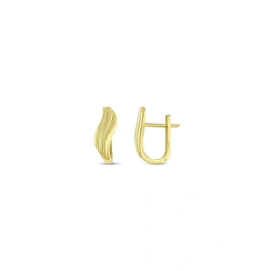 Altın Tasarım Küpe - 14K