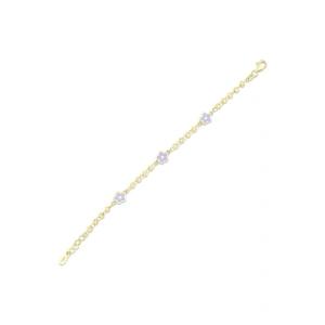 Altın Çiçek Çocuk Bileklik - 14K