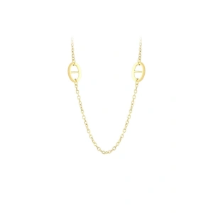 Altın Zincir Tasarım Kolye - 14K