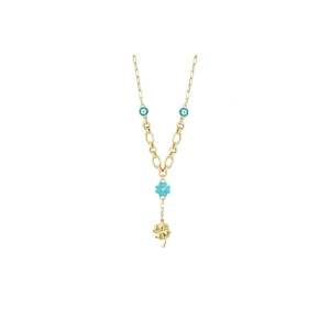 Altın Yonca Kolye - 14K