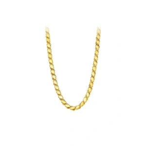 Altın Pullu Zincir Kolye - 14K