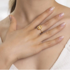 Yiğitbaşı Gold 22 Ayar Baget Yüzük 3092