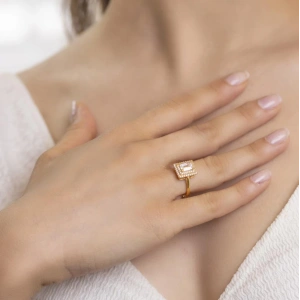 Yiğitbaşı Gold 22 Ayar Baget Yüzük 3157