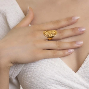 Yiğitbaşı Gold 22 Ayar Fancy Dorika Yüzük 3069