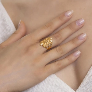 Yiğitbaşı Gold 22 Ayar Fancy Yüzük (3004)
