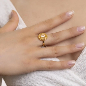 Yiğitbaşı Gold 22 Ayar Fancy Yüzük 3100