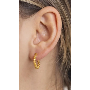 Yiğitbaşı Gold 22 Ayar Halka Küpe (3488)