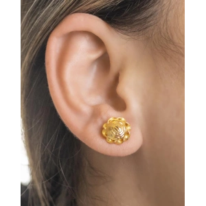 Yiğitbaşı Gold 22 Ayar Top Küpe (3327)