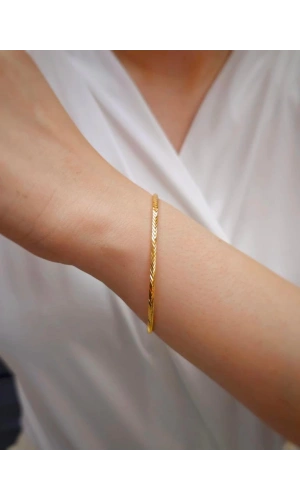 22 Ayar 10gr Başak Ajda İşçiliksiz Bilezik