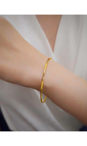 22 Ayar 10gr Kalemli Ajda İşçiliksiz Bilezik