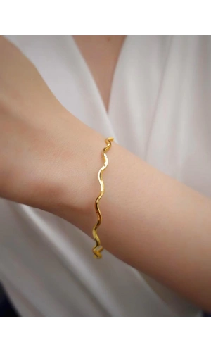 22 Ayar 10gr Zikzak Ajda İşçiliksiz Bilezik