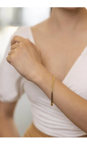 Yiğitbaşı Gold 14 Ayar Fancy Bileklik