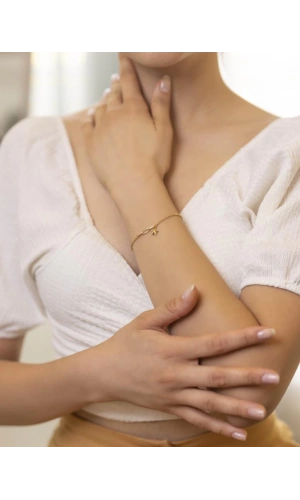 Yiğitbaşı Gold 14 Ayar Fancy Bileklik