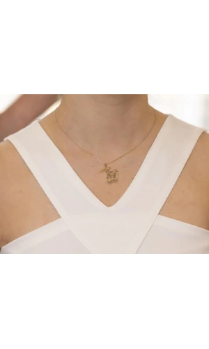 Yiğitbaşı Gold 14 Ayar Fancy Kolye (3612)