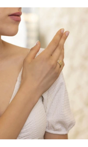 Yiğitbaşı Gold 14 Ayar Fancy Yüzük (3508)