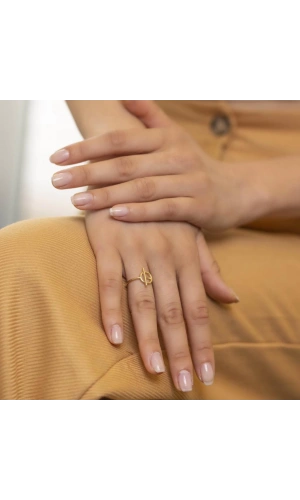 Yiğitbaşı Gold 14 Ayar Fancy Yüzük (3523)