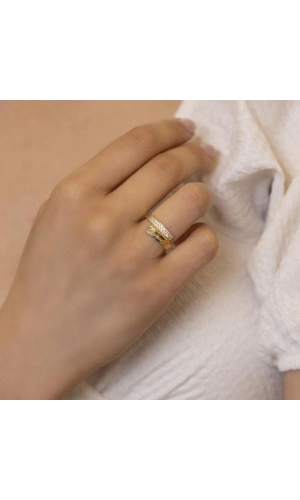 Yiğitbaşı Gold 14 Ayar Fancy Yüzük (3550)