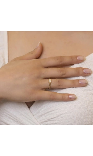 Yiğitbaşı Gold 14 Ayar Fancy Yüzük (3556)