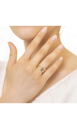 Yiğitbaşı Gold 14 Ayar Fancy Yüzük (3599)