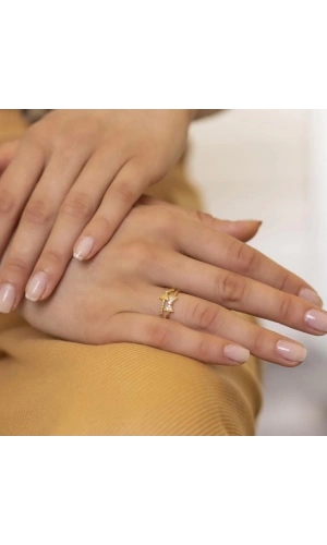 Yiğitbaşı Gold 14 Ayar Fancy Yüzük (3602)