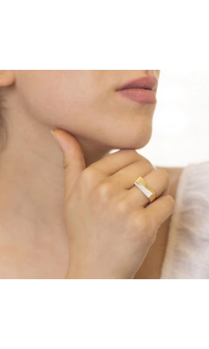 Yiğitbaşı Gold 14 Ayar Fancy Yüzük (3608)