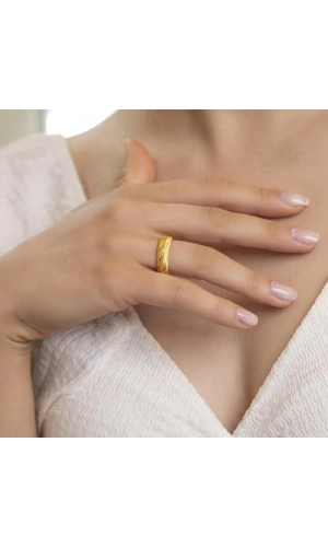 Yiğitbaşı Gold 22 Ayar Alyans Yüzük 3202