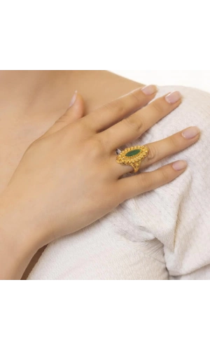 Yiğitbaşı Gold 22 Ayar Antep İşi Yüzük (3506)