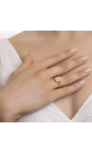 Yiğitbaşı Gold 22 Ayar Baget Yüzük