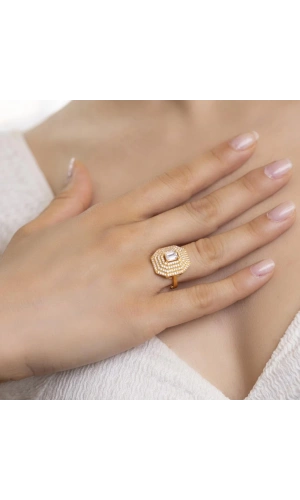 Yiğitbaşı Gold 22 Ayar Baget Yüzük