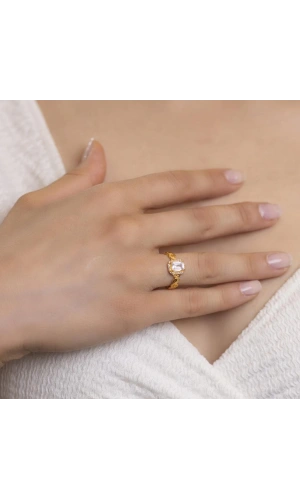 Yiğitbaşı Gold 22 Ayar Baget Yüzük
