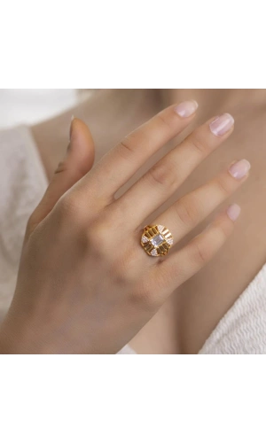 Yiğitbaşı Gold 22 Ayar Baget Yüzük