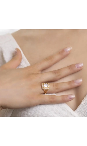 Yiğitbaşı Gold 22 Ayar Baget Yüzük 3114