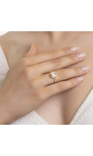 Yiğitbaşı Gold 22 Ayar Baget Yüzük 3160