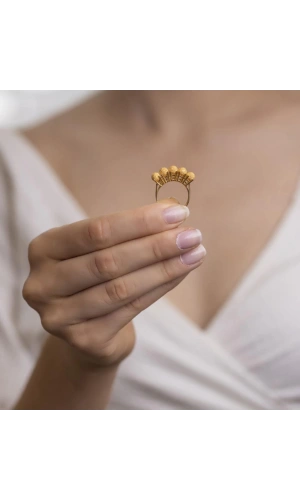 Yiğitbaşı Gold 22 Ayar Beştaş Yüzük 3168