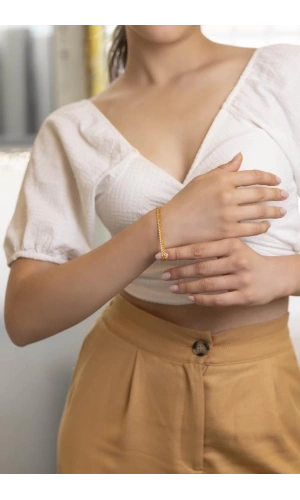 Yiğitbaşı Gold 22 Ayar Döküm Fancy Bileklik