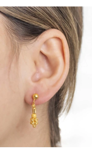 Yiğitbaşı Gold 22 Ayar Dorika Küpe (3326)