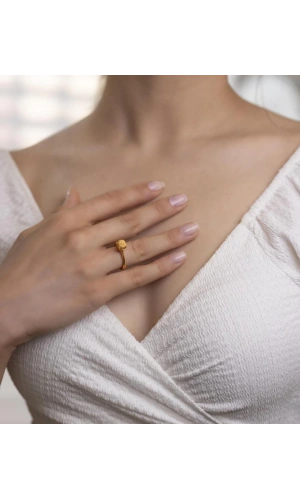 Yiğitbaşı Gold 22 Ayar Dorika Tektaş Yüzük 3169