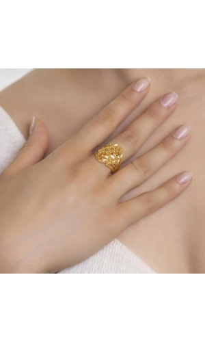 Yiğitbaşı Gold 22 Ayar Fancy Dorika Yüzük