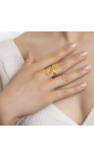 Yiğitbaşı Gold 22 Ayar Fancy Dorika Yüzük (3014)