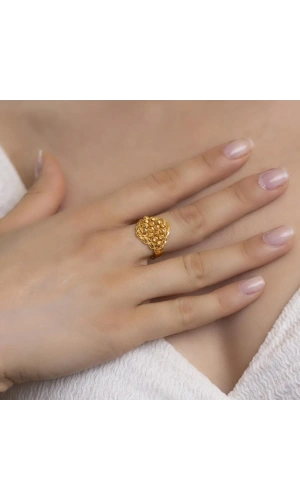 Yiğitbaşı Gold 22 Ayar Fancy Dorika Yüzük 3027