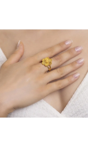 Yiğitbaşı Gold 22 Ayar Fancy Dorika Yüzük (3031)